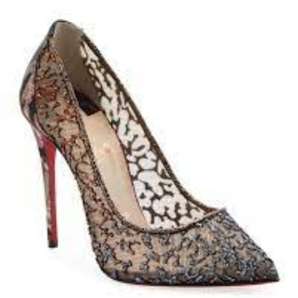 *SOLD* Brand New Christian Louboutin Follies Lace Pump SZ 39 1/2